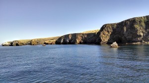 Approaching Santa Cruz Island