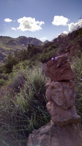 Apacheta on Mt. Munay